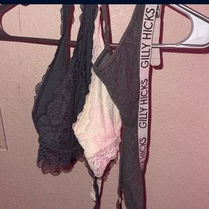 3 Hollister bralettes